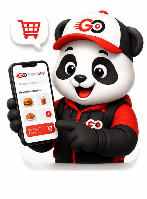 Ordering on the Pasabuy app